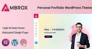 Ambrox – Personal Portfolio Resume Theme