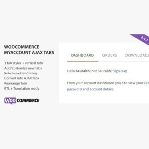 SS WooCommerce Myaccount Ajax Tabs